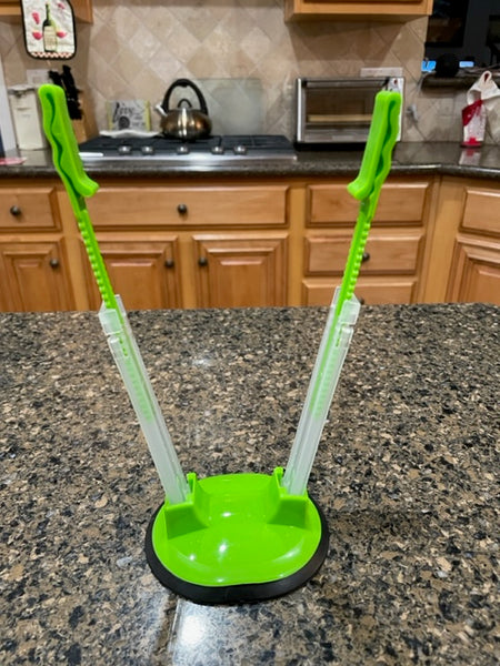 Set of 2; Food Storage Bag Stand & Drying Rack (2-in-1). Choose your color set!