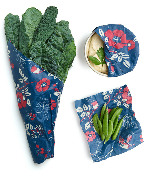 3 pack reusable Bee's Wraps - Botanical & Birds