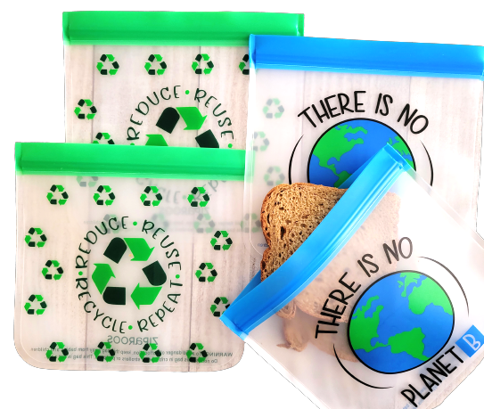 Reusable - Avg Sandwich - 4-Pc - Earth Friends, Eco-Friendly Bag Set
