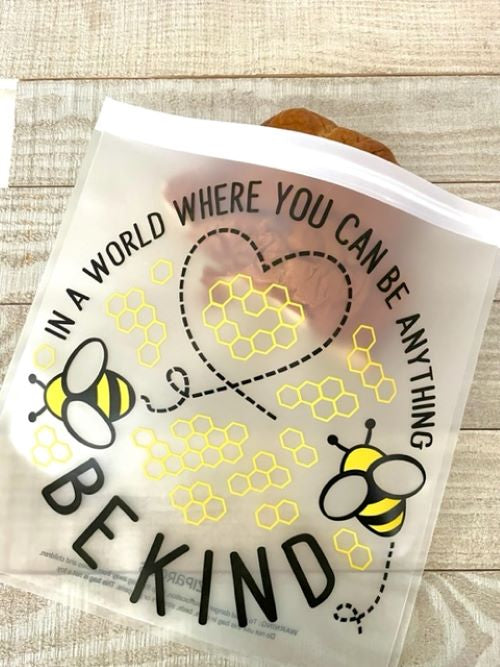 NEW DESIGN!! Reusable 2-Piece Gallon Bag Set - "Be Kind"