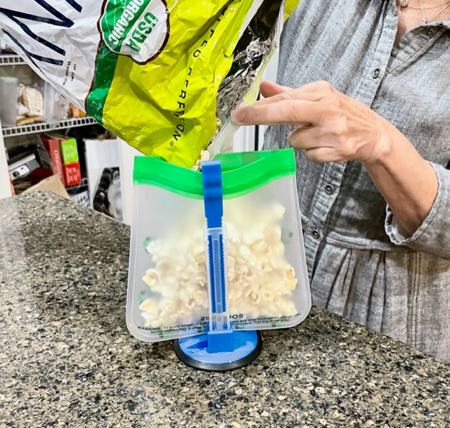 Baggy Rack Holder for Food Storage, Plastic Freezer Bag Holder