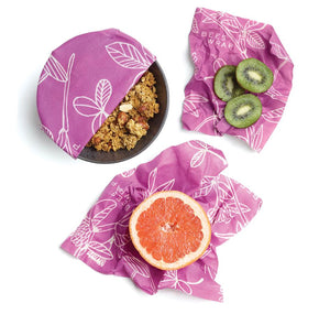 3 pack reusable Bee's Wraps - Clover