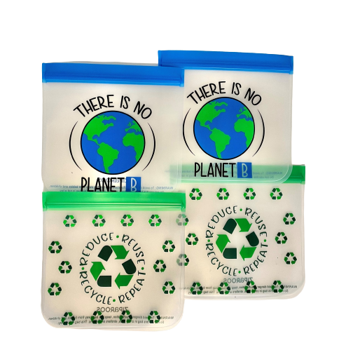 Reusable - Avg Sandwich - 4-Pc - Earth Friends, Eco-Friendly Bag Set
