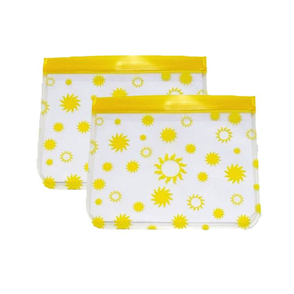 Reusable - XL Sandwich (Qt) - 2-Pc - Let the Sunshine, Eco-Friendly Bag Set