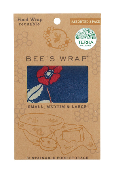 3 pack reusable Bee's Wraps - Botanical & Birds
